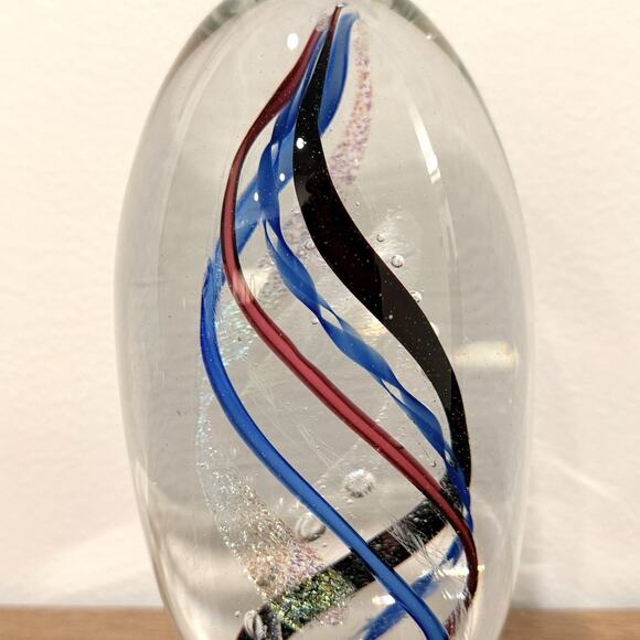 Mark Monson Glasshouse Studio Art Glass Paperweight Sculpture Signed Numbered 6" - Picture 9 of 12